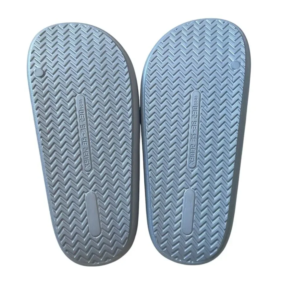 J Slides Squish Gray‎ Beach Slides Size 6 NWT